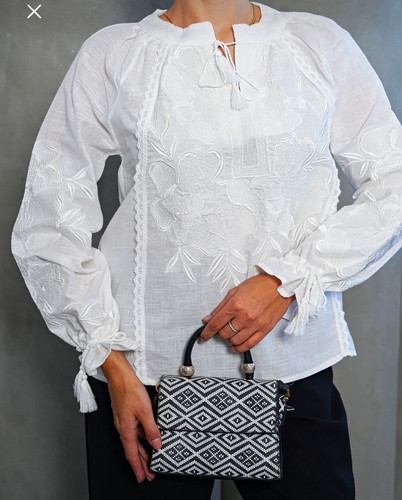 Esq damen boho bluse - damen, weiß