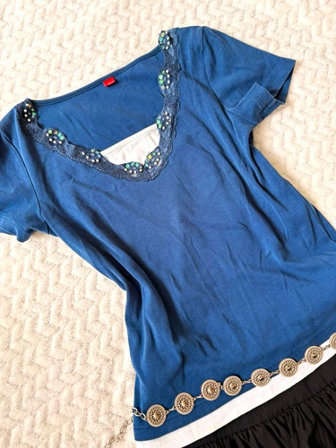 Oliver damen shirt blau - s.oliver,