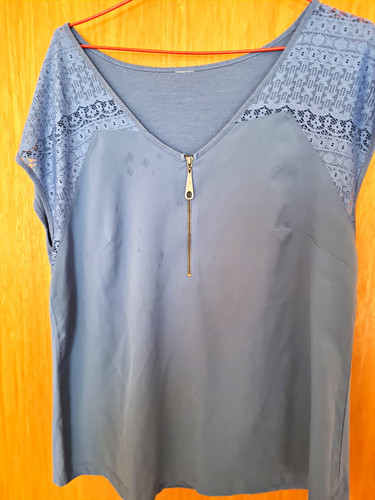 Damen bluse 44 kurzarm - bluse,