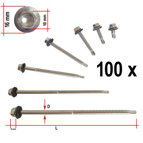 100x trapezblech schrauben - 100x,
