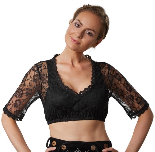 Dirndlbluse spitze trachten - dirndlbluse,
