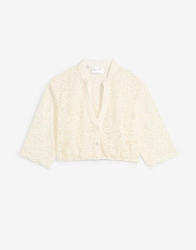 Kurze dirndlbluse aus spitze - aus,
